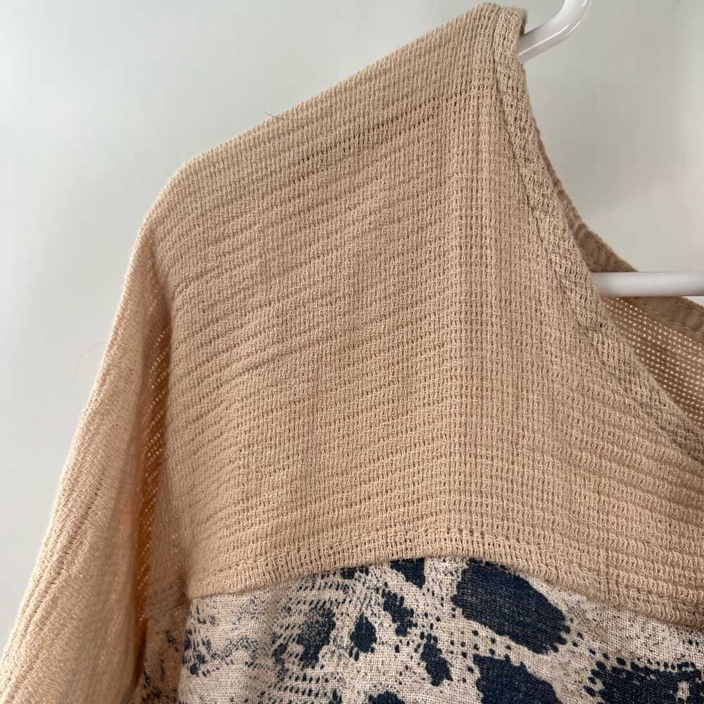 Lungo L’Arno brown linen blouse size 3X - Picture 3 of 8